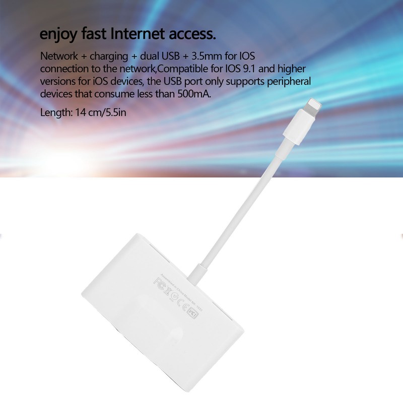 RJ45 5 In 1 USB Hub Docking Station OTG Ethernet