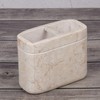 Creative Home Champagne Marble Notch Toothbrush Holder