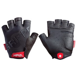 Hirzl Grippp Tour 2.0 Short Finger Unisex Cycling Gloves (Black, Medium/8)