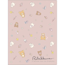 San-X FA17002 Rilakkuma Hardcover Double Clear Holder