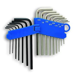 Laser 4196 Miniature Metric & Imperial Hex Key Set 16pc