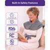 Wearable Heating Pad for Back, Neck & Shoulders, Detachable Belt