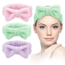 Headband for Washing Face, Spa Headband, Makeup Headband, 3 Pcs, Face Wash Headband, Makeup/Spa Headband for Washing Face, Skincare Headbands, Face Washing Headband, Towel Headband, Spa Headbands