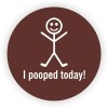 Unbranded/Generic 3pcs - I Pooped Today Hard Hat Decals Helmet Stickers Funny Toolbox Brown