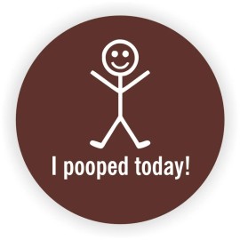 Unbranded/Generic 3pcs - I Pooped Today Hard Hat Decals Helmet Stickers Funny Toolbox Brown