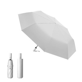 Insvog Folding Umbrella, Parasol, One-Touch Automatic Opening/Closing, Folding Umbrella, Ultra Lightweight, Strong Wind Resistant Design, 8 Ribs, Strong Fiberglass Ribs, 100% Light Blocking, Heat