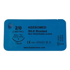 Keebomed Veterinary Sutures Silk Braided Size 2/0