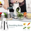 Dreamhigh Cheese Grater with Crank, Vegetable Cutter, 3 Stainless Steel