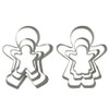 Funny Gingerbread Man Cookie Cutters, Boy and Girl Cookie Cutter