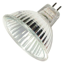 Plusrite 3212-20 Watt Halogen Light Bulb - Mr16 - Esx Spot - Open Face - 2,000 Life Hours - 3,500 Candlepower - 12 Volts,