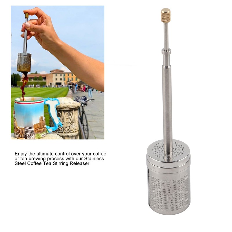 Coffee Filter Manual Press Stainless Steel Coffee Stainer Anti Stick