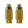 5/16"-18 Brass Battery Terminal Clamp Extension Bolts, Male and Female