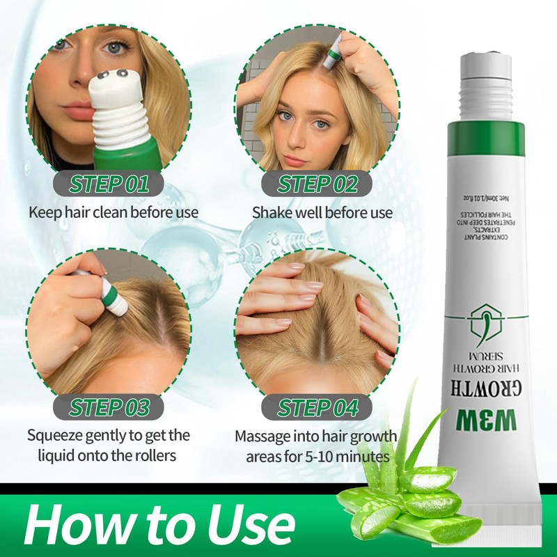 Hair Growth Serum, Orrenaturals Hair Revival Ampoule 3% Rosemary Hair