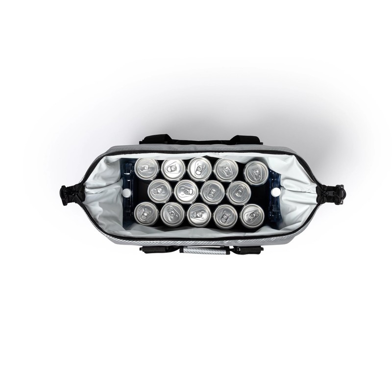 AO Coolers Carbon Soft Cooler with High-Density Insulation, Silver, 24-Can
