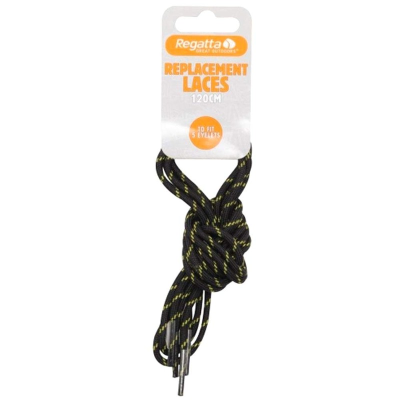 Regatta Replacement Water Resistant Walking Boot Shoe Laces Black/Quartz 120cm