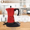 Aluminum Electric Moka Pot 5-6 Cup 270ml Express Coffee Maker