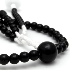 Soka Gakkai Black Cotton Swab SGI Prayer Beads for Men