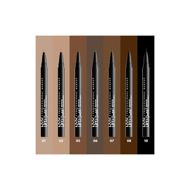 NYX Professional Makeup, Lift and Snatch, Plumín de cejas, Tono