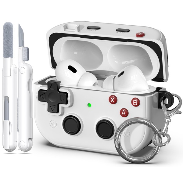 MHYALUDO Kompatibel mit AirPods Pro 2. Generation Hülle, Schutzcover im