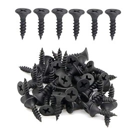 IMScrews 100pcs #6x5/8" Flat Head Phillips Drywall Screws Fine Thread Sharp Point Wood Screw, Carbon Steel 1022A, Gray Phosphate