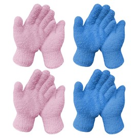 2 Pairs Microfiber Dusting Gloves Lamp Polishing Gloves Household Plant Cleaning Gloves Window Clean Gloves Mittens Coral Fleece Furniture Cleaning Gloves