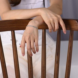 U7 Stainless Steel Mens Bracelet Silver Chain Bangle for Teen Boys