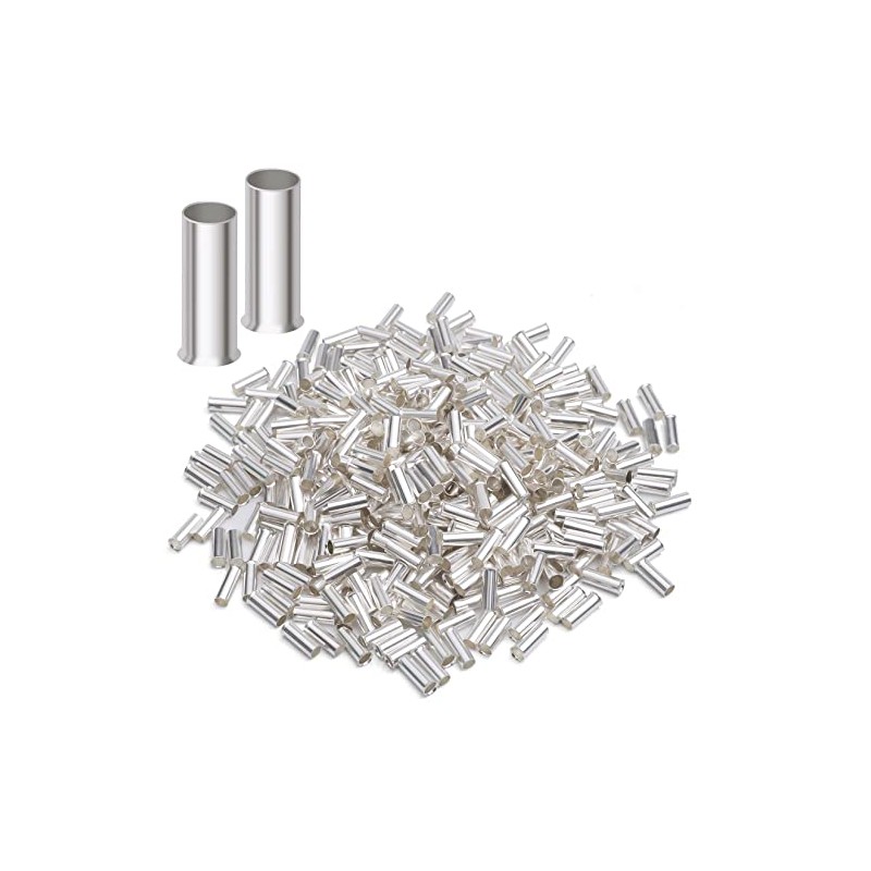 XHF 1000 PCS AWG 18/1.0mm² Non Insulated Wire Ferrules Crimper