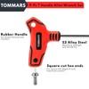 TOMMARS 9PC T Handle Allen Wrench Set, SAE T Handle