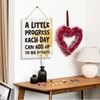 Positive Affirmations Sign - A Little Progress Each Day Can