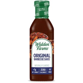 Walden Farms Original Barbecue Sauce – Zero Calorie, Low Carb, Keto-Friendly, Vegan, Sugar-Free – 12 oz Bottle