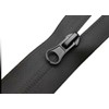2 Waterproof Double Opening Zippers Identical Black 5# for Coats