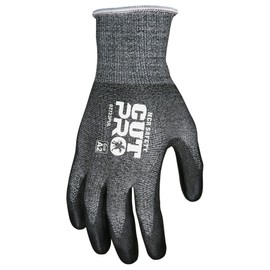 MCR Safety 92723PUS Cut Pro 13 Gauge HyperMax Work Glove, Cut Protection Glove, Polyurethane Coated Palm & Fingertips, Small