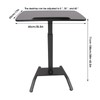 YSHUSTGY Mobile Standing Desk, Portable Stand Up Desk, Portable Rolling