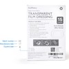 15PCS Transparent Film Dressing 4”x4 3/4”(10cm x 12cm), Showerproof Wound