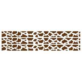 Brown Cow Print Border Wall Decals Stickers in White with Cow Prints Farm Animal Theme Border Wall Decals