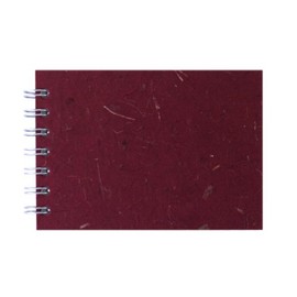 Pink Pig A6 Landscape Posh Banana Pig Sketch Book - Burgundy