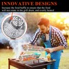 Rolling Grill Baskets(2 PCS),304 Stainless Steel with Removable Wooden Handle,