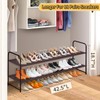 SLEEPING LAMB 2-Tier Shoe Rack for Closet, Long Stackable Wide