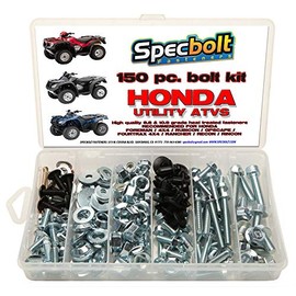 Specbolt Fasteners 150pc Maintenance Restoration OE Spec Motorcycle Bolt Kit for Honda Utility ATV Quad Foreman 4x4 Rubicon GPScape Four Trax 4x4 Rancher Recon Rincon