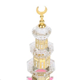 Fdit 1 Set Muslim Kaaba Dome Mosque Islamic Desktop Ornament Car Accessories Crafts Gifts for Table Car Decor