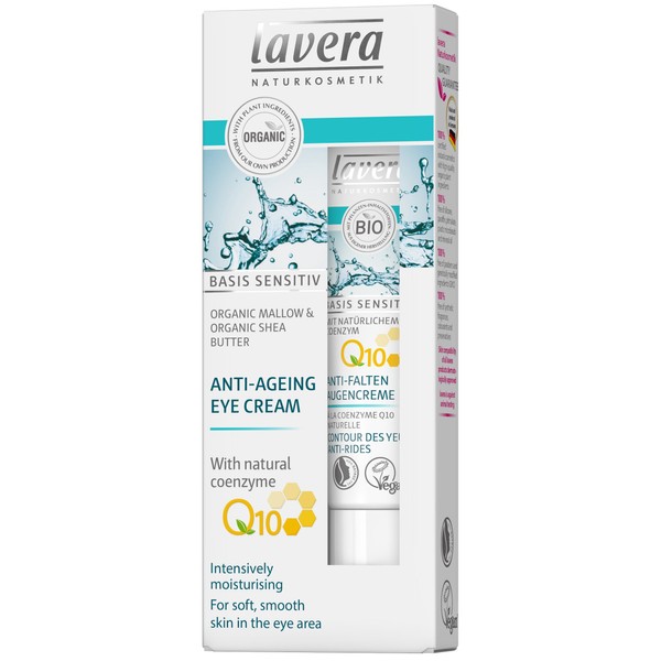 Lavera Basis Sensitiv Anti-Ageing Eye Cream, 0.5 Ounce