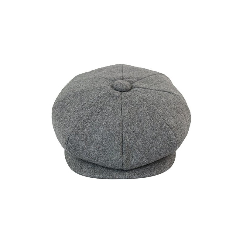 TruClothing.com Men's Herringbone Tweed Design Grandad Style Hat, gray