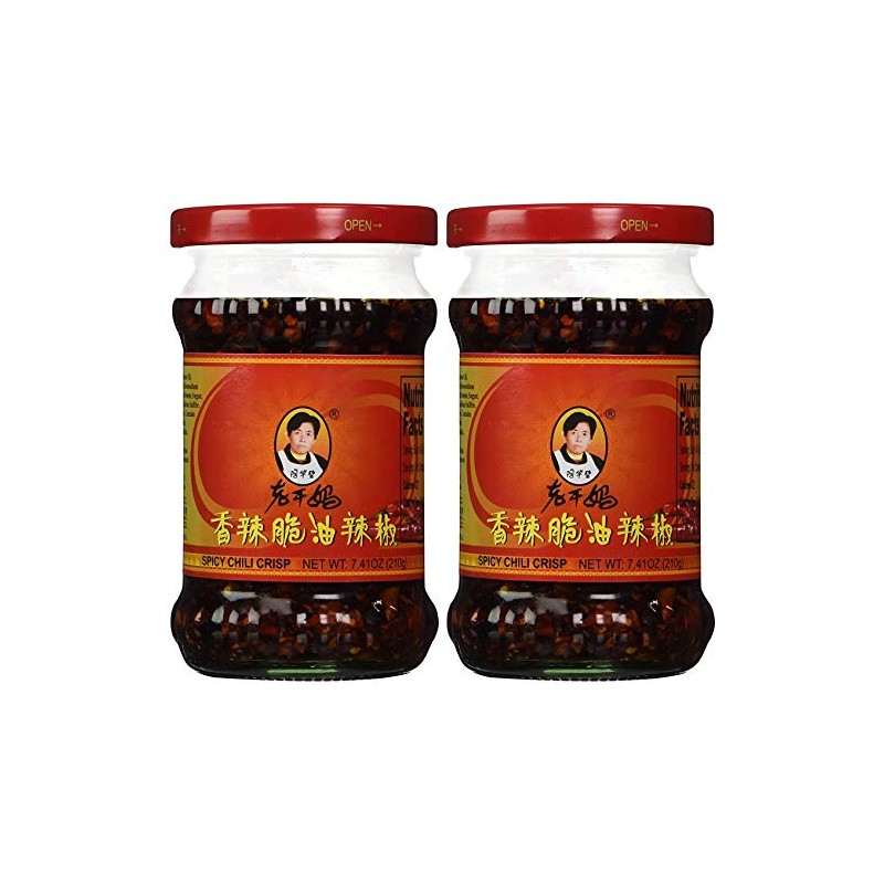 Spicy Chili Crisp (Chili Oil Sauce), 7.41 oz Bottle Pack