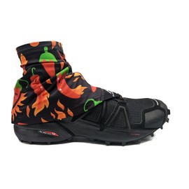 Wapiti Designs Go-Long Gaiters Trail Running Shoe Gaiters for Running, Hiking, or Long Distance Backpacking (Green Lightning, L/XL)