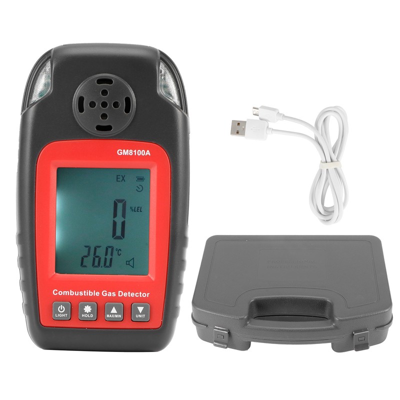 3.6V Combustible Gas Detector with Indicator Light Sound Alarm for