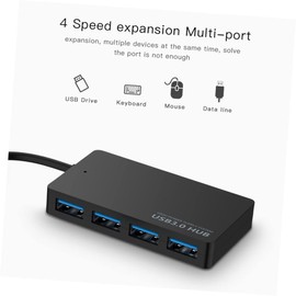 Gatuida 3pcs USB Hub 4 Port USB 3.0 Data Hub High-Speed 5gbps Transfer Rate Backward Compatible Led Indicator Easy to Use