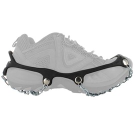 Yaktrax Chains Heavy Duty Traction Hiking Cleats, Durable TIG Welded Links, Provides Traction In Ice & Snow, Black, Medium, EU Shoe Size: 41-43