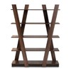 Baxton Studio Michio 5-Shelf 61-inch H Display Shelf, Walnut (168-10767-HiT)