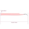 EMEDA Lash Tweezers for Eyelash Extensions, Fiber Tip Eyelash Tweezers,