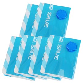 DR.SAVE Vacuum Clothing Compression Bag, Storage Bag, Valve Type, Thick, Tear Resistant, Durable, Clothes, Change Clothes, Futon, Comforter (XL 23.6 x 31.5 inches (60 x 80 cm)) 6 Pieces)